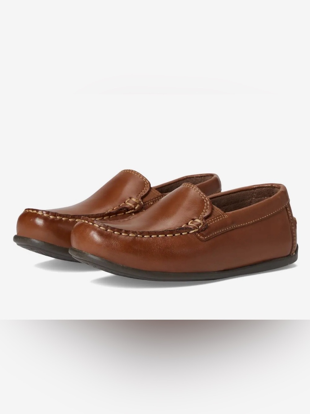 Florsheim Cognac Leather Slip-On Loafers